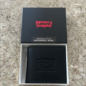 Levi's Black Embossed Wallet
